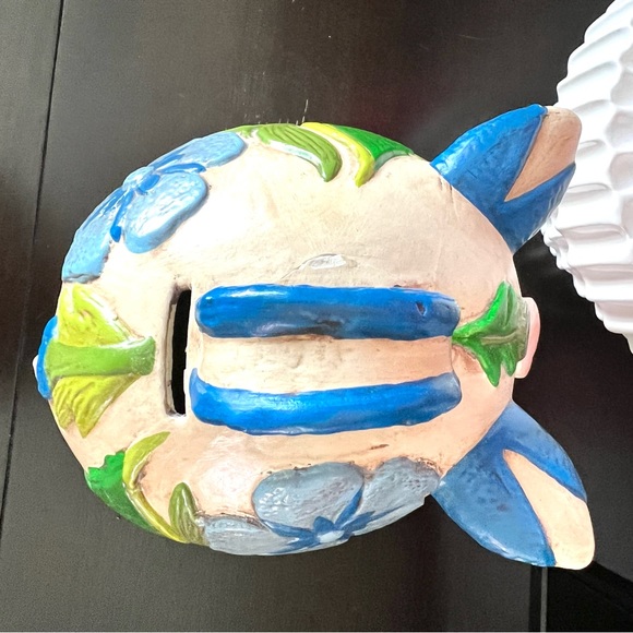 Vintage Colorful Large Piggy Bank - Picture 7 of 8